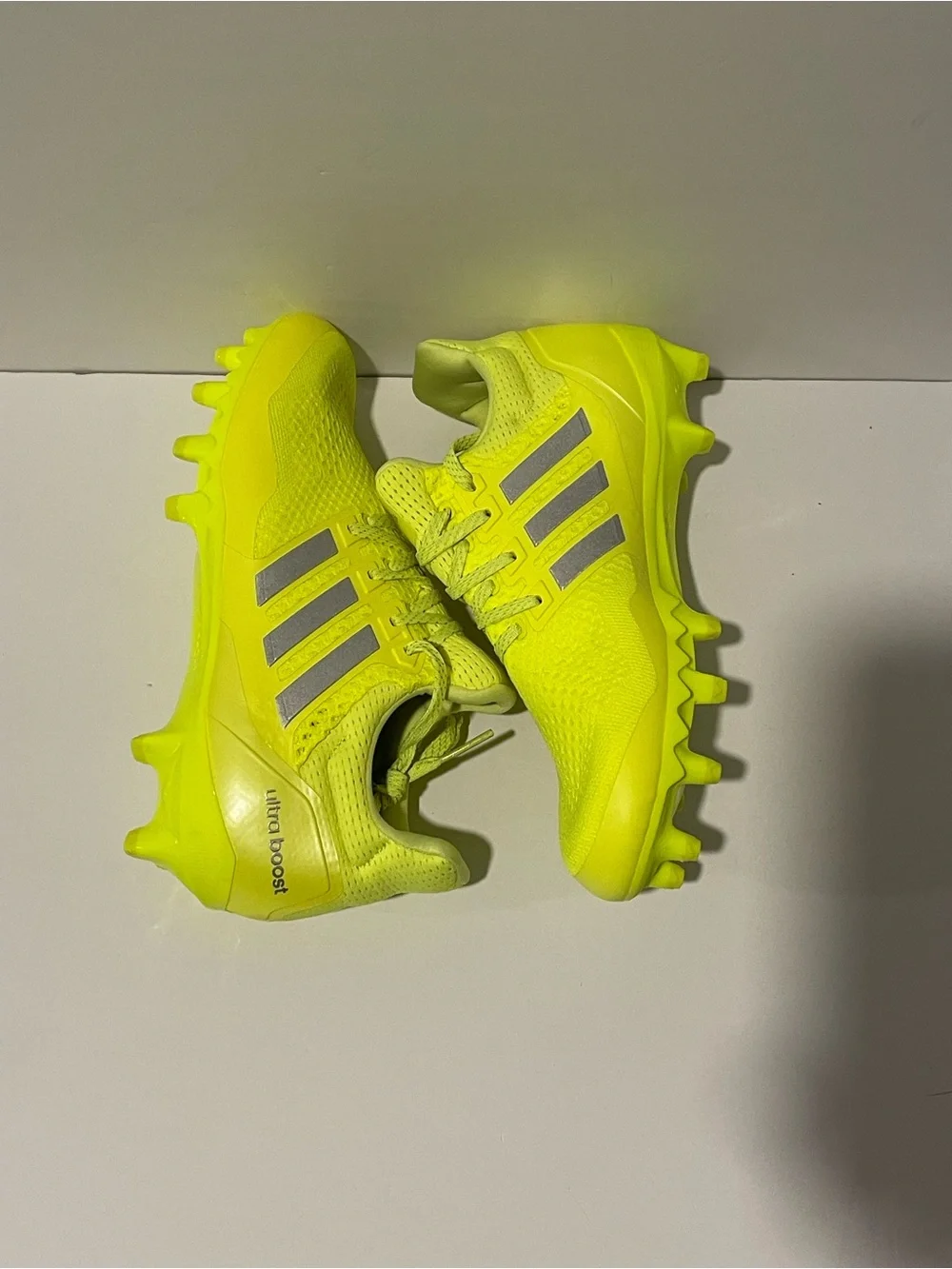 Adidas Ultra Boost Football Cleats 'Solar Yellow (JP7413) Sz: 9 / 11.5 / 13
